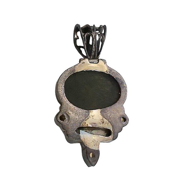 Vintage Sterling Dichoric Multicolor Pendant - Picture 2 of 6